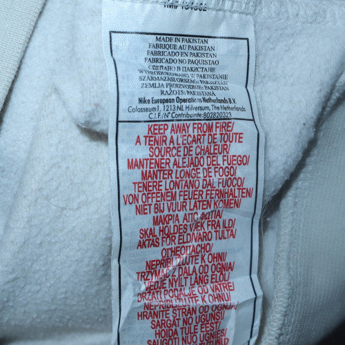 Nike Teens White Full Zip Hoodie Size 10 EU 138-140 Cotton Blend