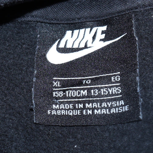 Nike Boys Black Pullover Hoodie XL 13-15 Years Fleece Sweatshirt