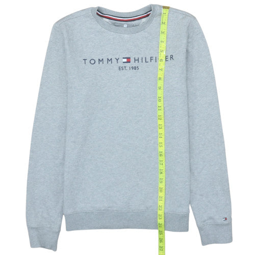 Tommy Hilfiger Boys Grey Logo Pullover Sweatshirt 14 Years