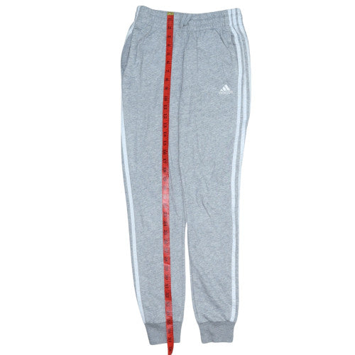 Adidas Womens Grey XS Joggers with Side Stripe and Elastic Waist