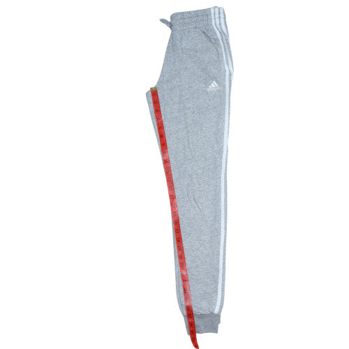 Adidas Womens Grey XS Joggers with Side Stripe and Elastic Waist