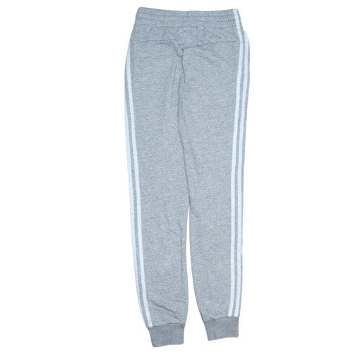 Adidas Womens Grey XS Joggers with Side Stripe and Elastic Waist