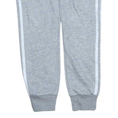 Adidas Womens Grey XS Joggers with Side Stripe and Elastic Waist