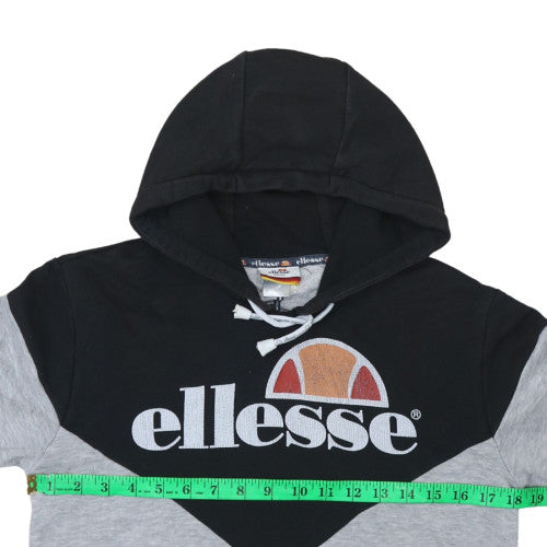 Ellesse Mens Grey Pullover Hoodie Medium Retro Sports Style