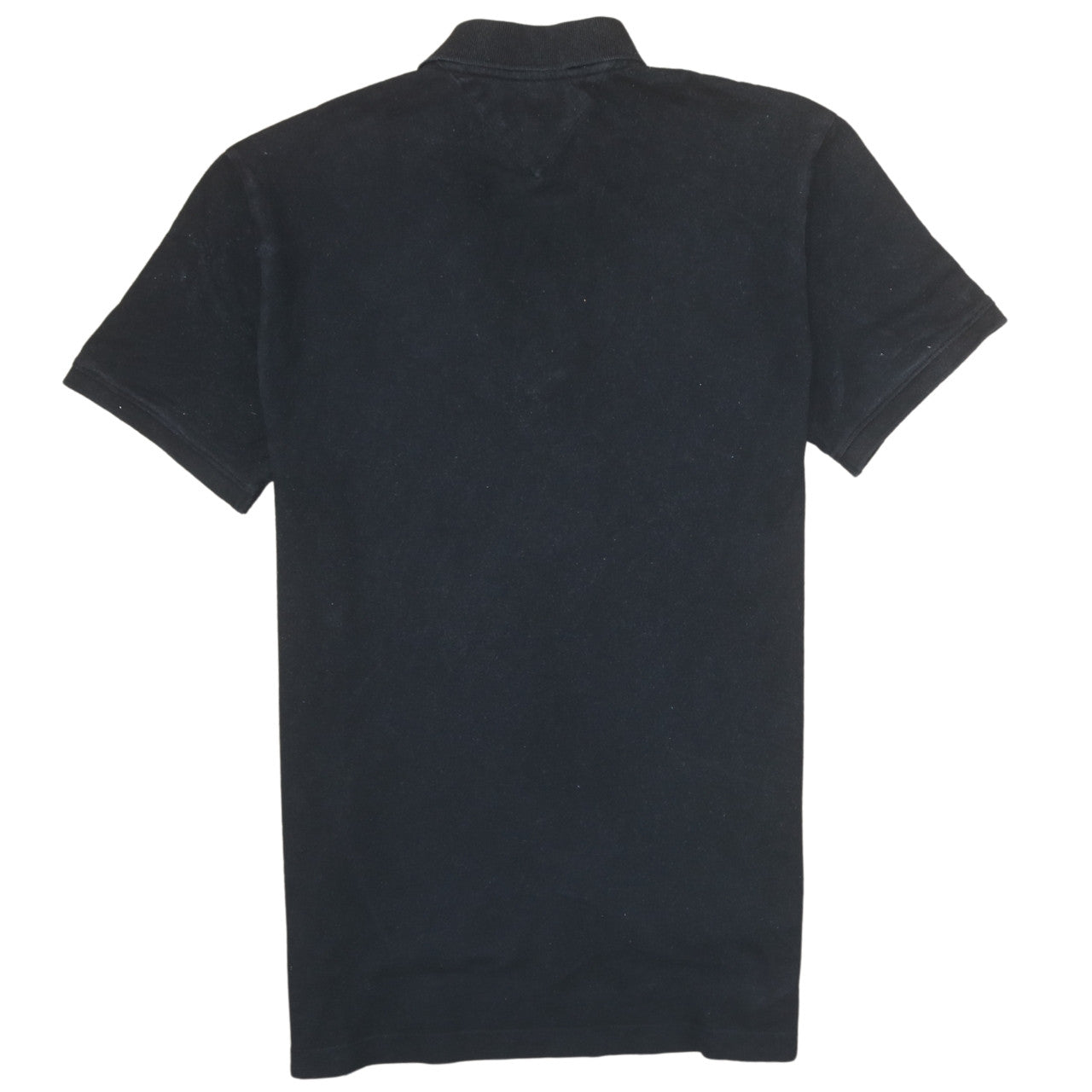 Tommy Jeans Men's Black Polo Shirt L Cotton Logo Classic Fit