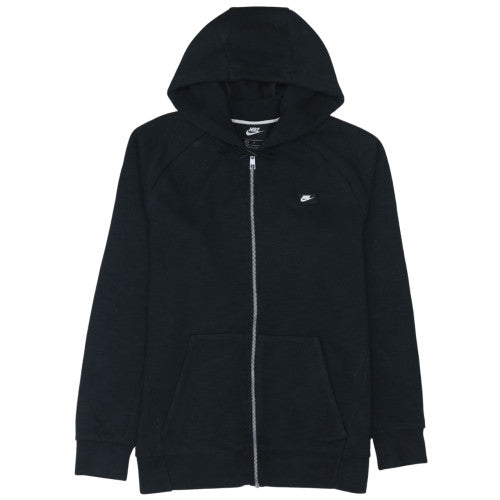 Nike Men’s Black Fleece Full Zip Hoodie M Regular Fit