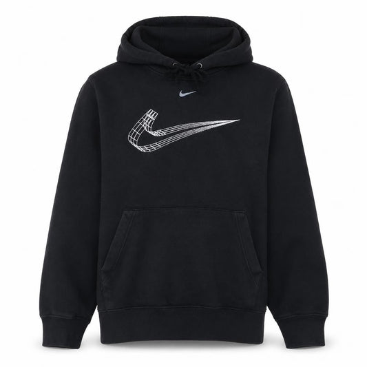 Nike Womens Black S Pullover Hoodie Graphic Print Hooded Sweatshirt