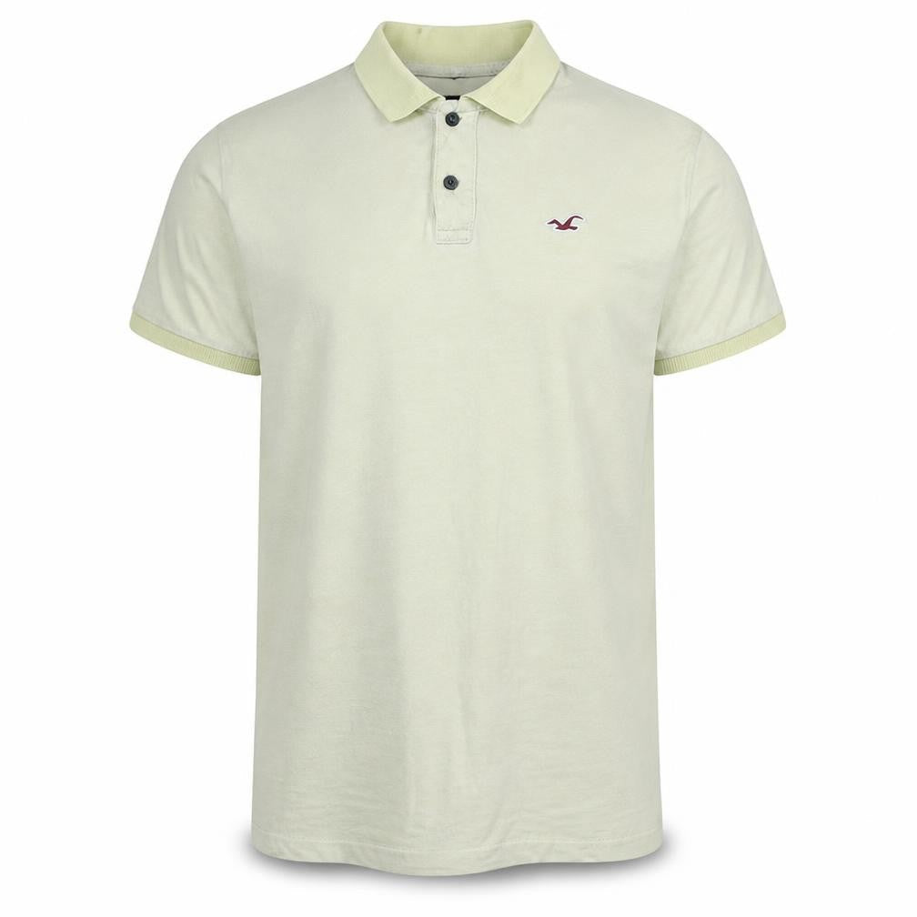 Hollister Men's Beige Epic Flex Stretch Polo Shirt XXL