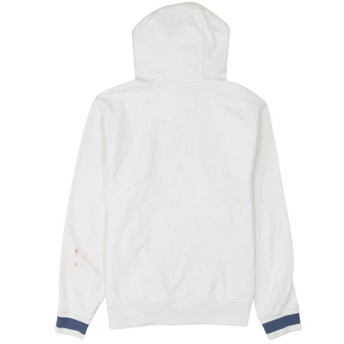 Nike Men’s White Pullover Hoodie S Regular Fit Fleece Logo