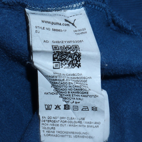 Puma Boys Blue Crew Neck Pullover Sweatshirt 15-16 Years Classic Logo