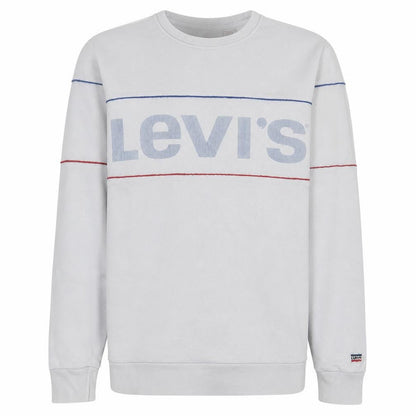 Levi's Men's White Logo Pullover Sweatshirt Size L Regular Fit