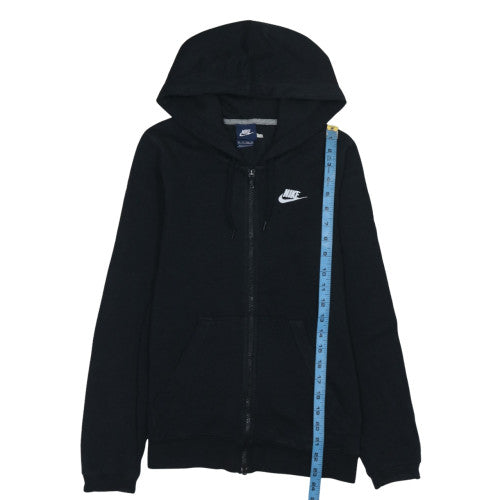 Nike Men's Black XS Full Zip Fleece Hoodie with Logo