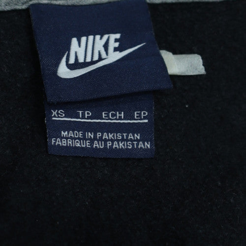 Nike Men's Black XS Full Zip Fleece Hoodie with Logo