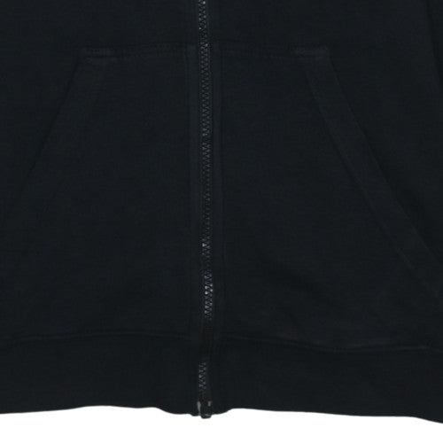 Nike Men's Black XS Full Zip Fleece Hoodie with Logo