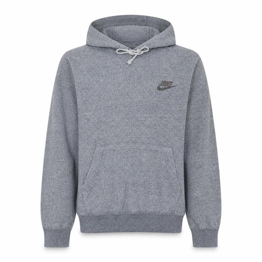 Nike Women's Grey Small Pullover Hoodie Sweatshirt with Logo