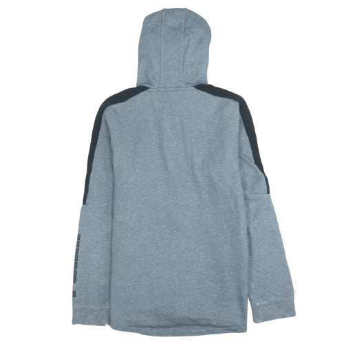Puma Boys Grey Full Zip Hoodie Size 16 Years Cotton Blend Sportswear