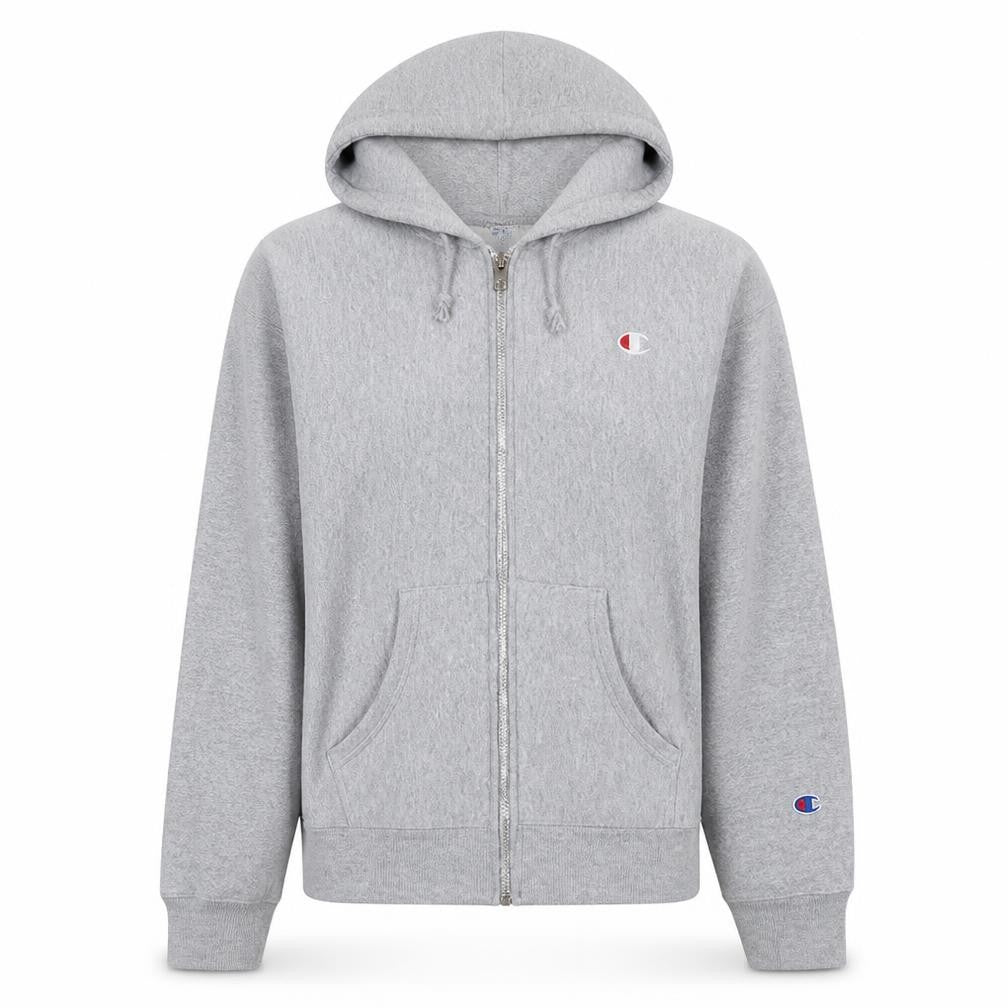 Champion Womens Grey Small Reverse Weave Full Zip Hoodie