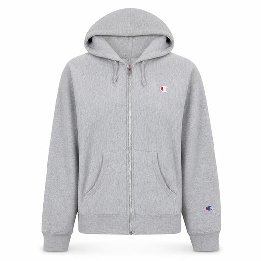 Champion Womens Grey Small Reverse Weave Full Zip Hoodie