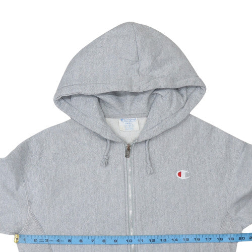 Champion Womens Grey Small Reverse Weave Full Zip Hoodie