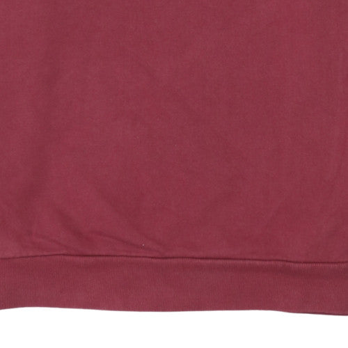 Hugo Boss Men's Red Crew Neck Logo Sweatshirt Size L