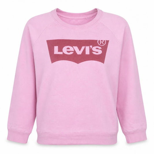 Levi's Womens Pink XS Pullover Crew Neck Sweatshirt
