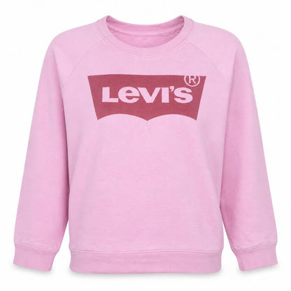 Levi's Womens Pink XS Pullover Crew Neck Sweatshirt