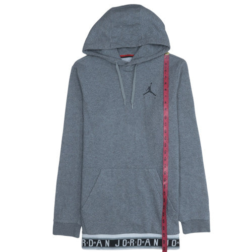 Jordan Men's Grey Pullover Hoodie M Regular Fit Sportswear