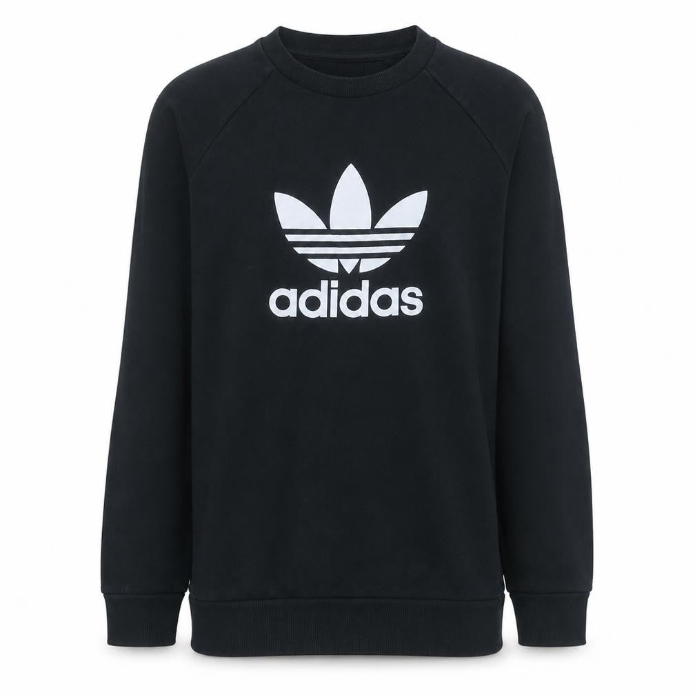 Adidas Men's Black Crew Neck Pullover Sweatshirt M