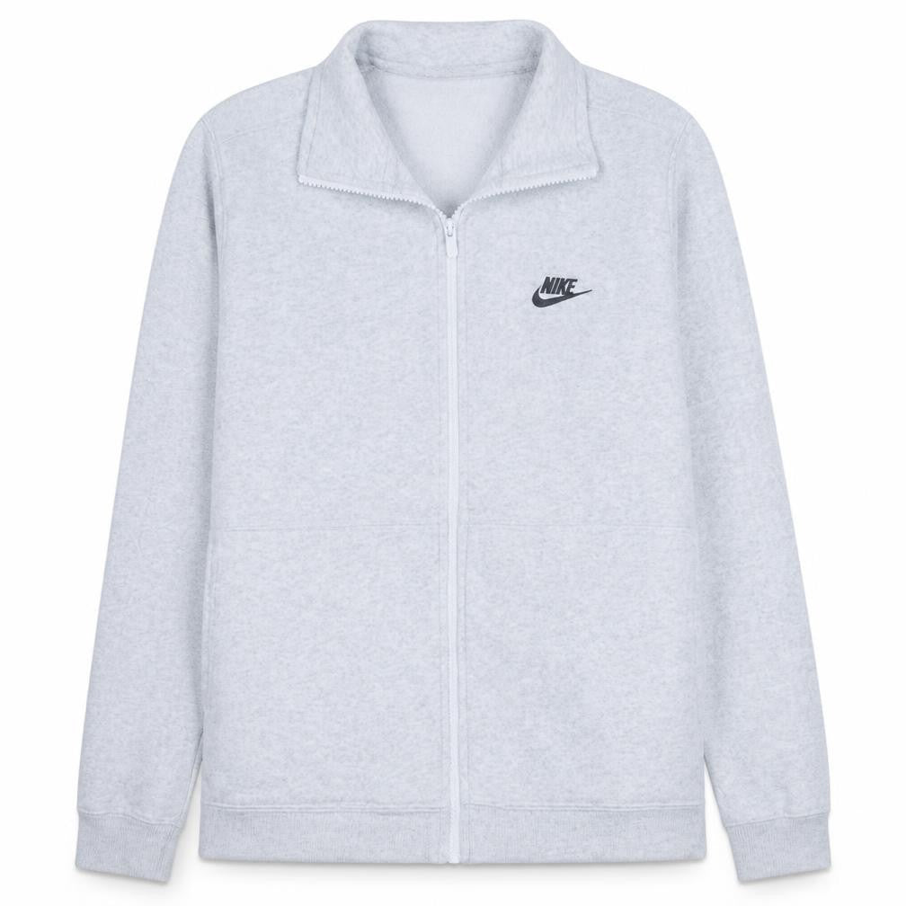 Nike Men's Grey Full Zip Fleece Sweatshirt Size M