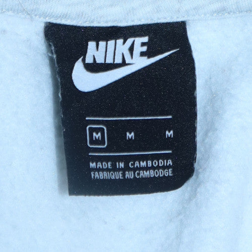 Nike Men's Grey Full Zip Fleece Sweatshirt Size M