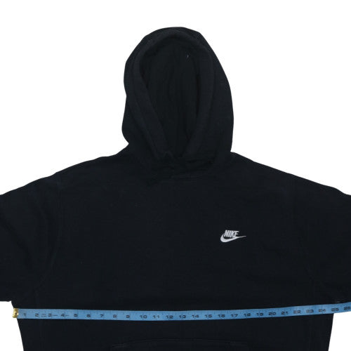 Nike Men's Black Pullover Hoodie L Fleece Logo Sportswear