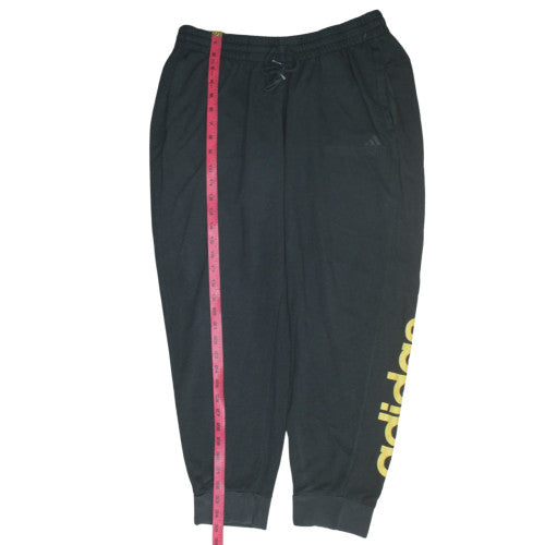 Adidas Womens Black Jogger Sweatpants Size L Elastic Waist Pockets