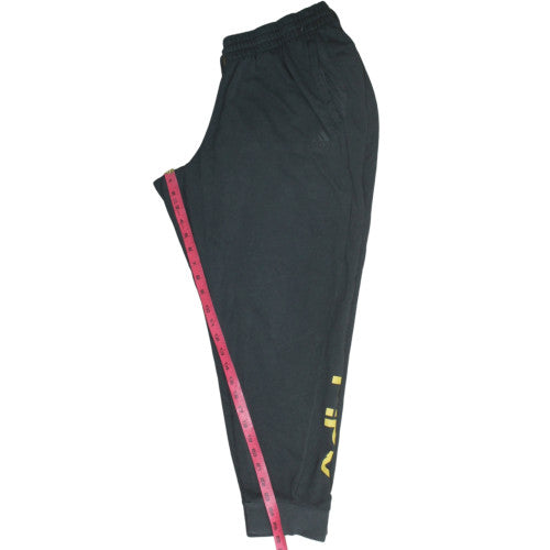 Adidas Womens Black Jogger Sweatpants Size L Elastic Waist Pockets