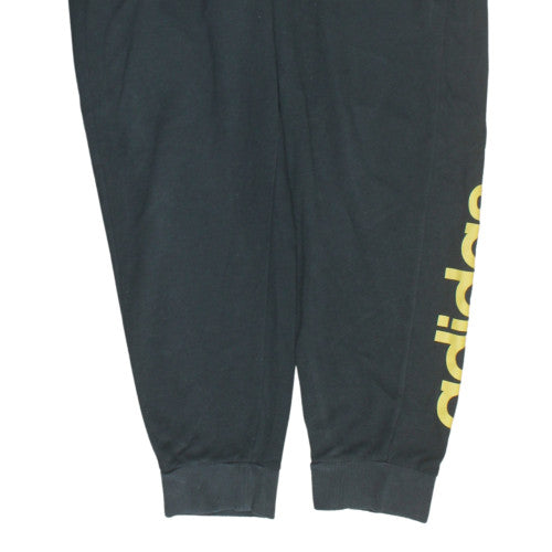 Adidas Womens Black Jogger Sweatpants Size L Elastic Waist Pockets