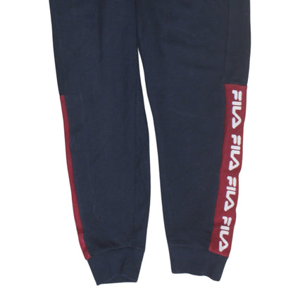 Additional view of Fila Men's Black Jogger Sweatpants Small - Logo Side Stripe