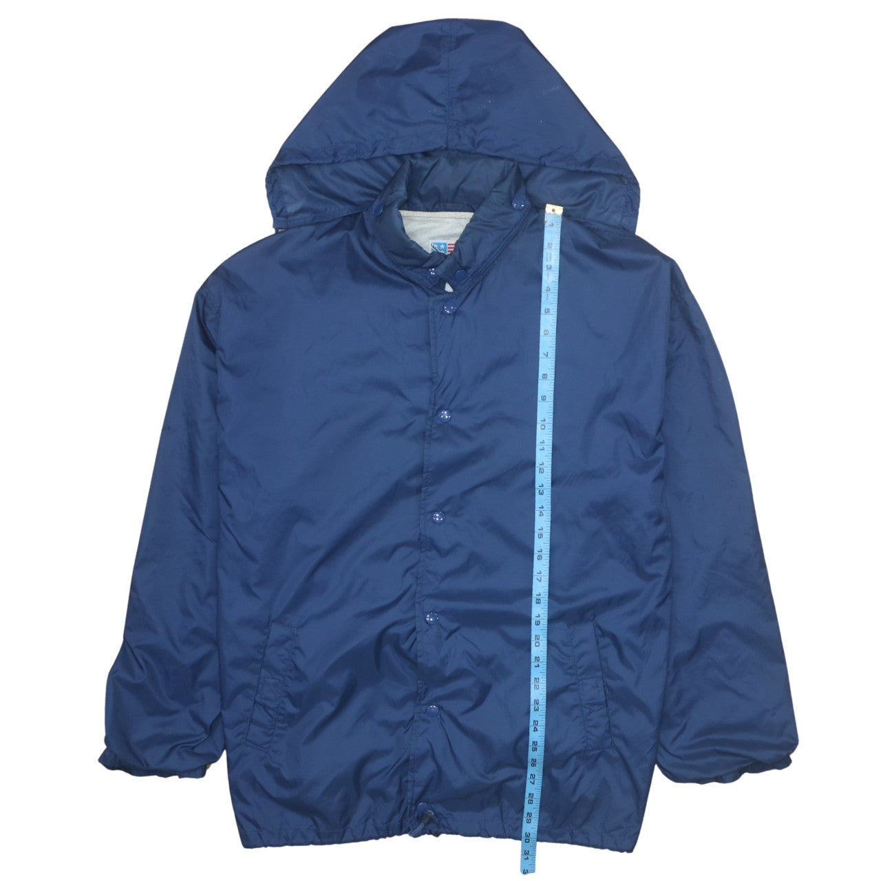 Free Wear Men's Blue XL Hooded Waterproof Windbreaker Jacket