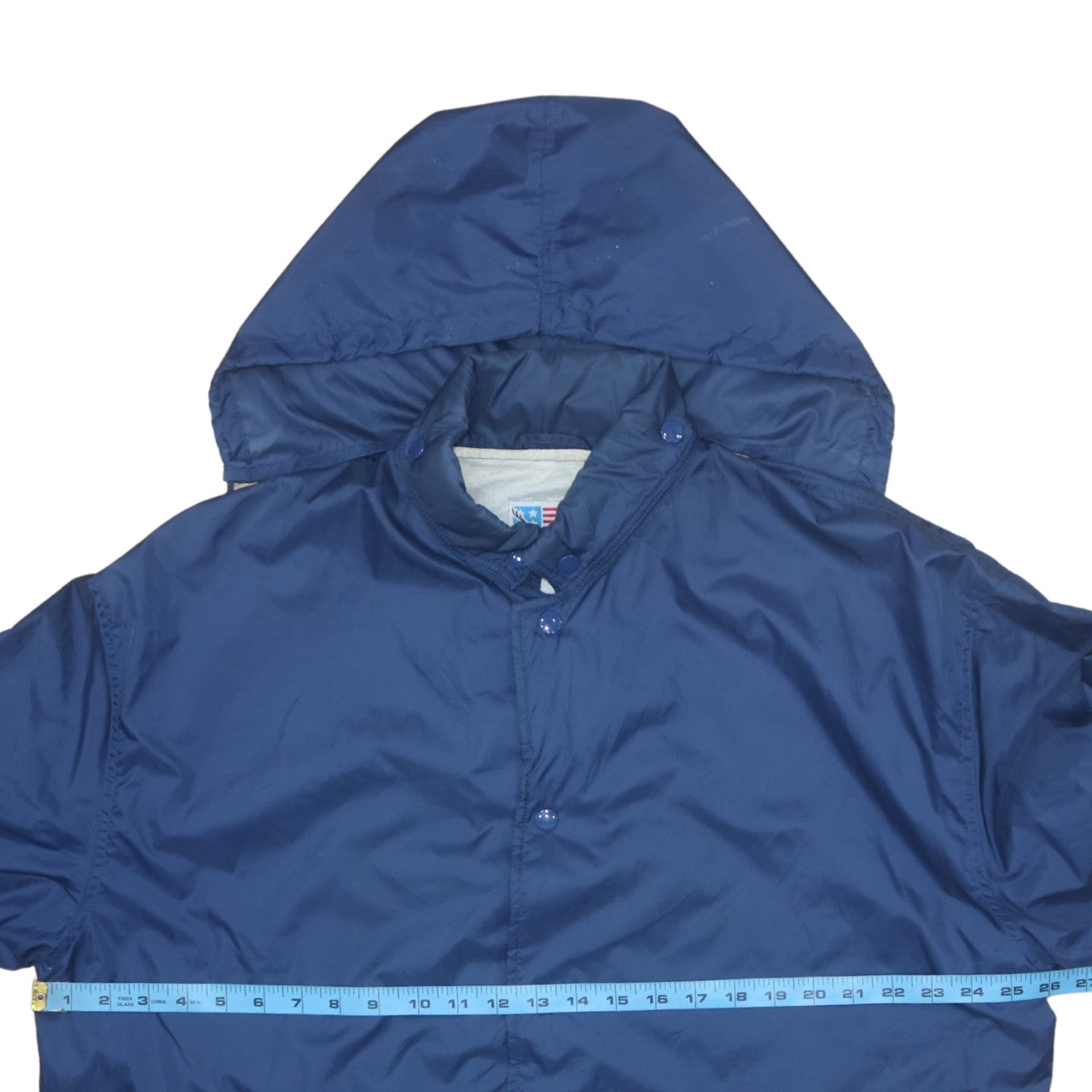 Free Wear Men's Blue XL Hooded Waterproof Windbreaker Jacket