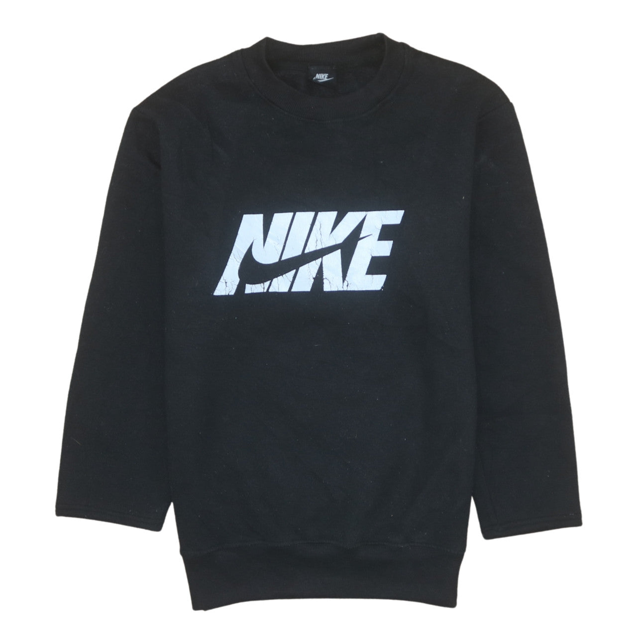 Nike Men's Black Pullover Sweatshirt Size M Crew Neck Logo Sportswear