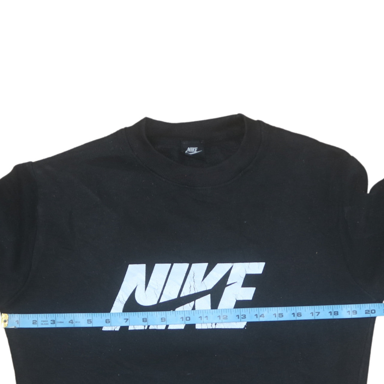 Nike Men's Black Pullover Sweatshirt Size M Crew Neck Logo Sportswear