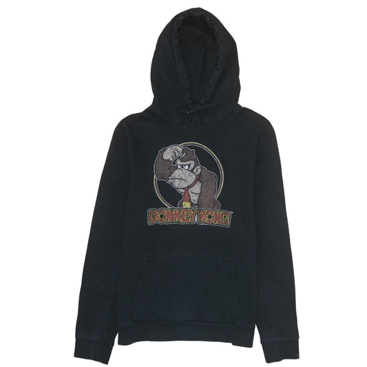 Preloved Nintendo Donkey Kong Black Pullover Men’s Hoodie Size M - Front