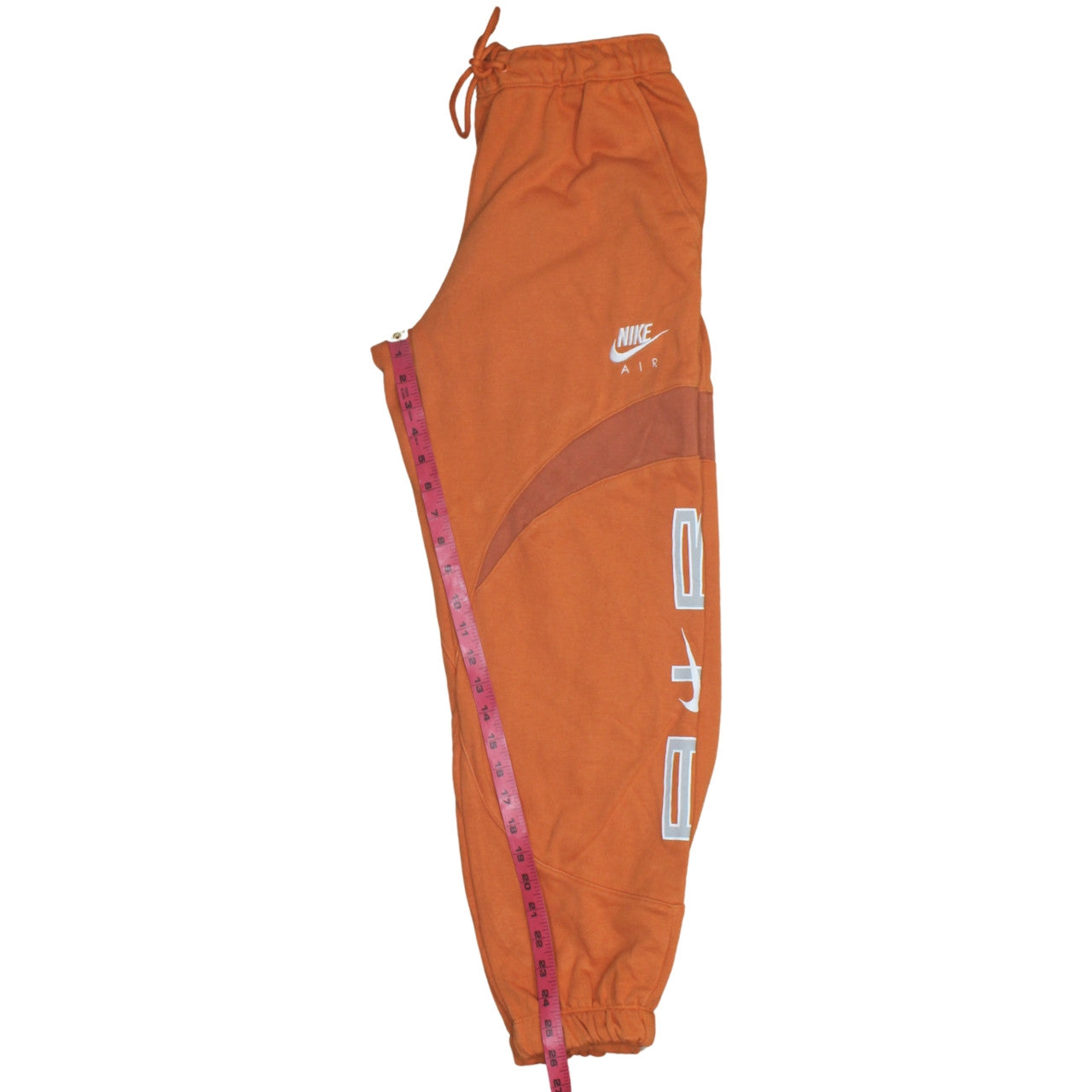 Nike Air Men's Orange Jogger Sweatpants XS Drawstring Elastic Waist Athleticwear