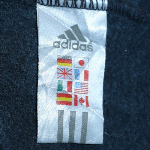 Adidas Mens Black M Crew Neck Pullover Sweatshirt Classic Logo Style