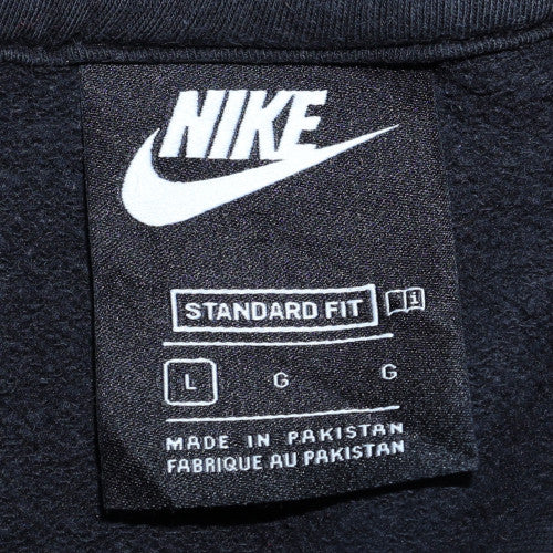 Nike Men's Black Pullover Hoodie L Classic Fit Sports Graphic