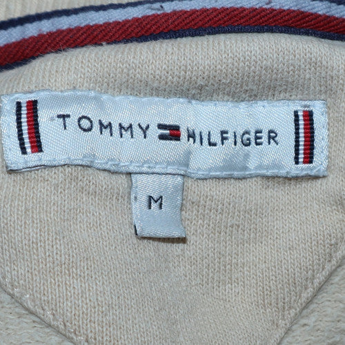 Tommy Hilfiger Men's Beige Crew Neck Pullover Sweatshirt M