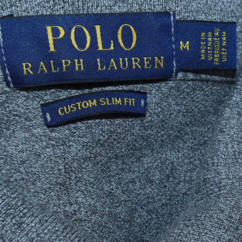 Ralph Lauren Men's Grey Long Sleeve Slim Fit Polo Shirt Size M
