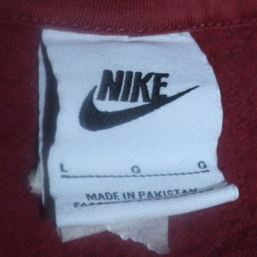 Nike Men's Brown Pullover Hoodie L Logo Graphic Fleece Sweatshirt