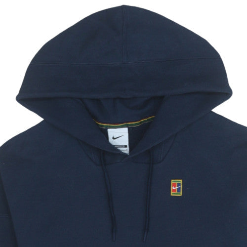 Nike Men's Blue Pullover Hoodie M Loose Fit Sports Fleece