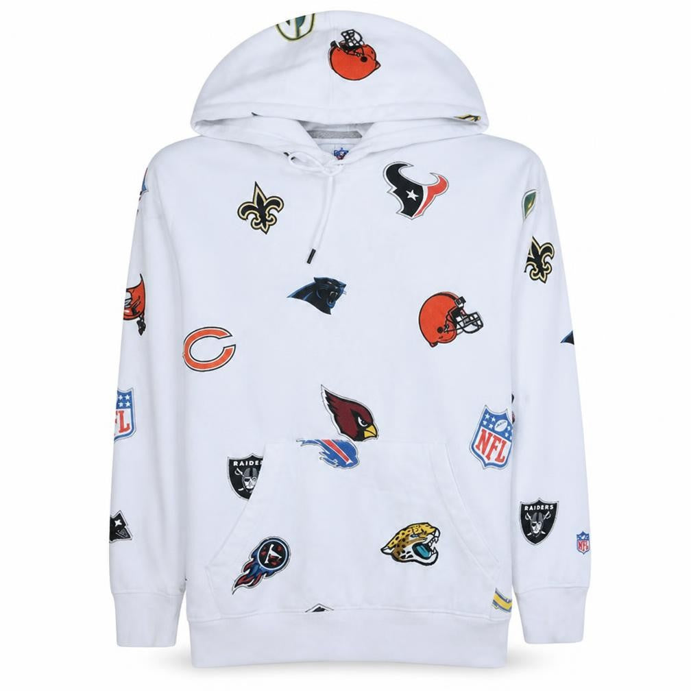 Celio NFL Men’s White Graphic Print Pullover Hoodie S