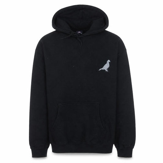 Stars & Stripes Men's Black Medium Pullover Hoodie with Embroidered Bird