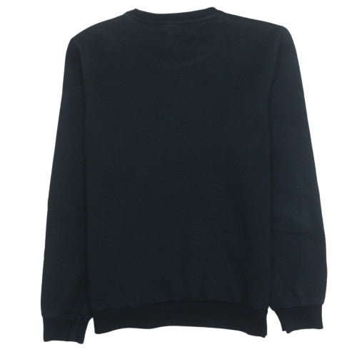 Puma Mens Black Small Crew Neck Fleece Sweatshirt